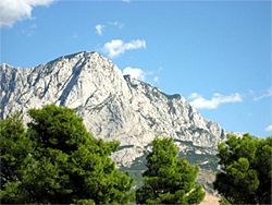 Näkymä vuorilta Kroatiassa